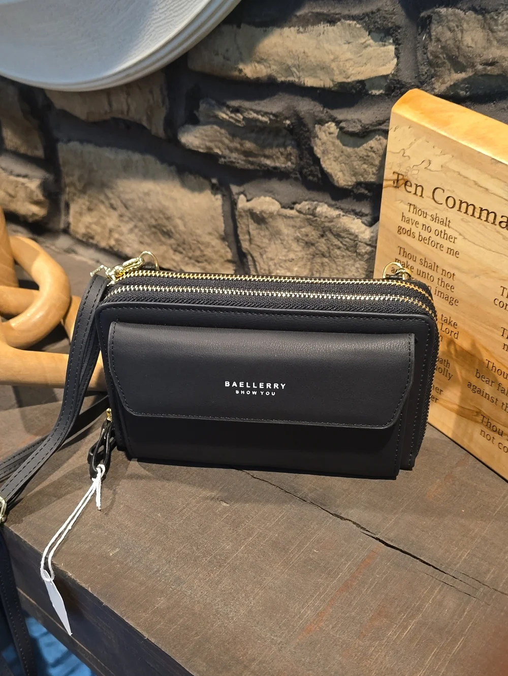 Baellerry Black Women's Crossbody Wallet Bag